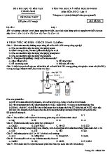 Đề kiểm tra học kỳ I môn Hóa học Lớp 11 - Mã đề 304 - Năm học 2019-2020 - Sở giáo dục và đào tạo Quảng Nam
